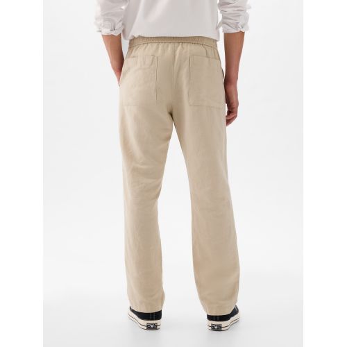갭 Linen-Cotton Pull-On Pants