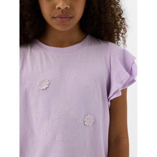 갭 Kids Ruffle Graphic T-Shirt