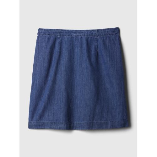 갭 Denim Wrap Mini Skirt