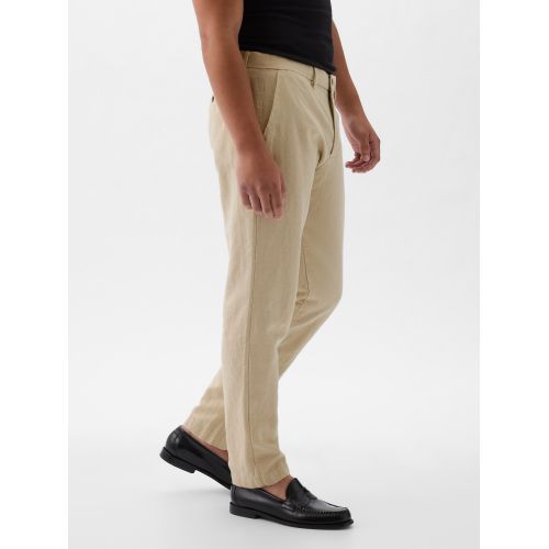 갭 Linen-Cotton Trousers in Slim Fit