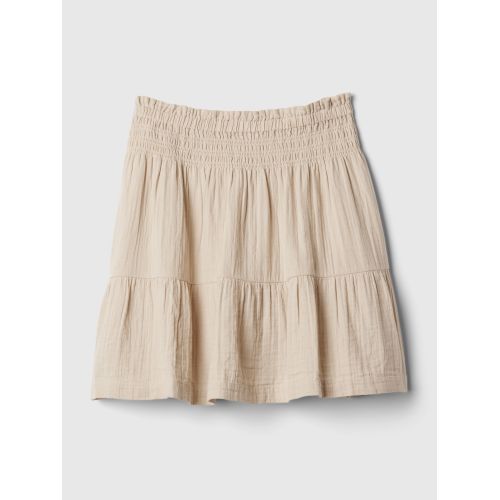 갭 Crinkle Gauze Tiered Mini Skirt
