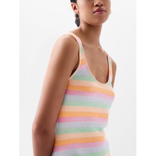갭 Linen-Blend Textured Sweater Midi Dress