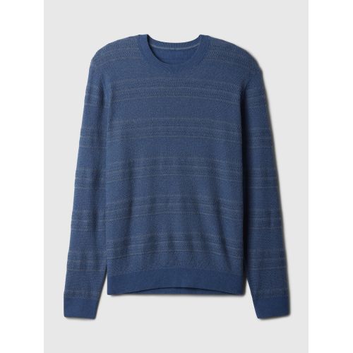 갭 Textured Crewneck Sweater