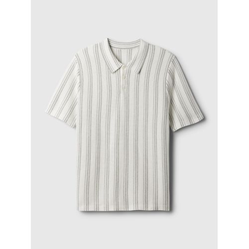 갭 Textured Polo Shirt
