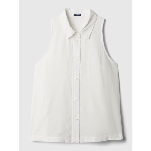 갭 Linen-Blend Shirt
