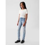 Kids Mid Rise Embroidered Skinny Jeans