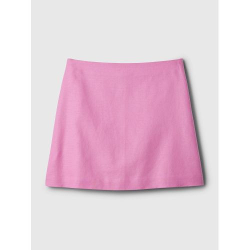 갭 Linen-Cotton Mini Skirt