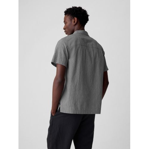 갭 Crinkle Gauze Textured Shirt