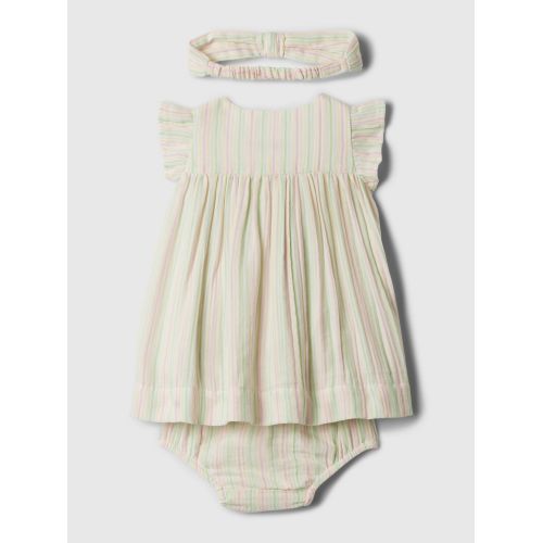 갭 Baby Crinkle Gauze Stripe Dress Set