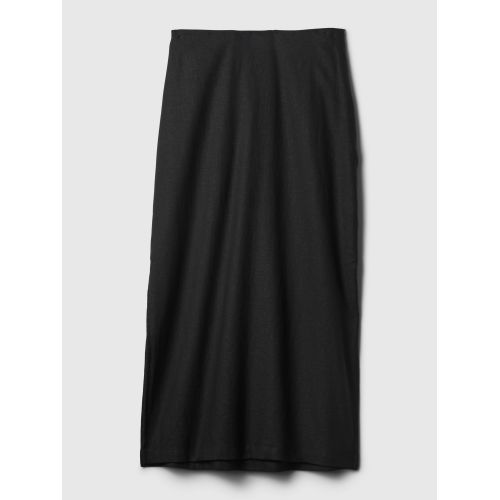 갭 Linen-Blend Maxi Skirt
