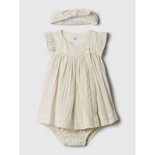 갭 Baby Crinkle Gauze Stripe Dress Set