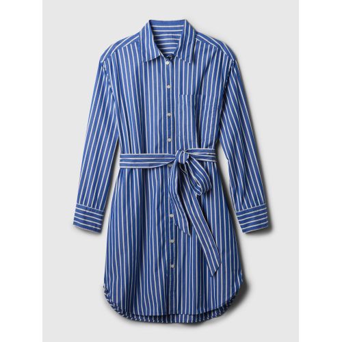 갭 Organic Cotton Stripe Mini Shirtdress