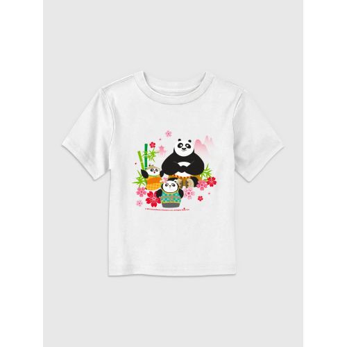 갭 Toddler Kung Fu Panda Spring Flowers Graphic Tee