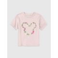 Toddler Mickey And Friends Floral Outline Graphic Tee