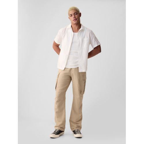 갭 Linen-Cotton Cargo Pants