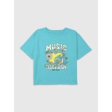 Kids MTV Spring Floral Graphic Boxy Crop Tee