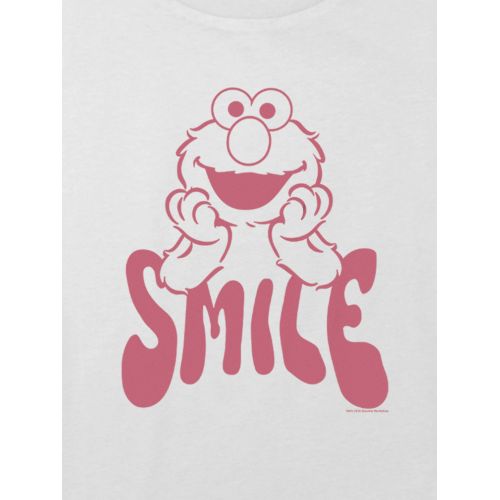 갭 Kids Sesame Street Elmo Smile Graphic Boxy Crop Tee