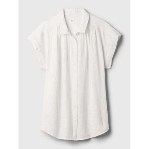 갭 Crinkle Gauze Shirt