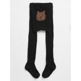 Toddler Cable-Knit Bear Graphic Tights