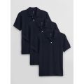 Kids Uniform Pique Polo Shirt (3-Pack)