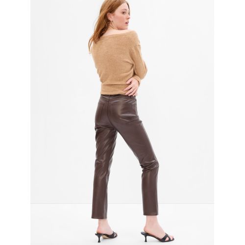 갭 High Rise Vintage Slim Faux-Leather Pants