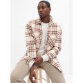 Relaxed Flannel Shirt Jacket