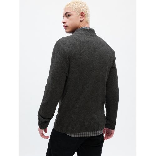 갭 Mockneck Henley Sweater