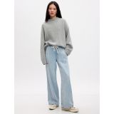 High Rise Wide-Leg Pull-On Jeans