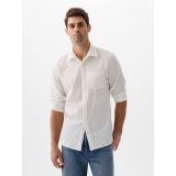 Linen-Blend Shirt in Standard Fit
