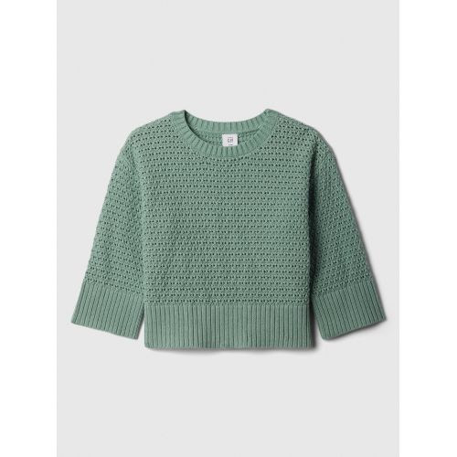 갭 babyGap 24/7 Split-Hem Crochet Sweater