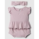 Baby Ribbed Three-Piece Outfit Set