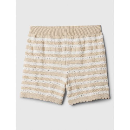 갭 babyGap Stripe Crochet Sweater Pull-On Shorts
