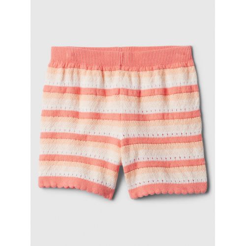 갭 babyGap Stripe Crochet Sweater Pull-On Shorts