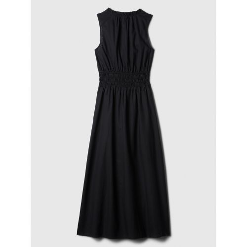 갭 Linen-Blend Splitneck Maxi Dress