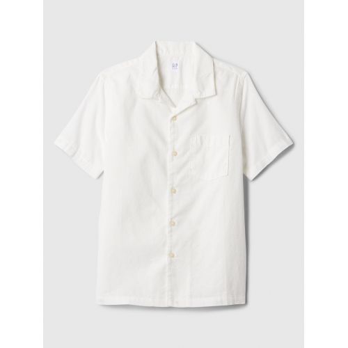 갭 Kids Linen-Blend Vacay Shirt