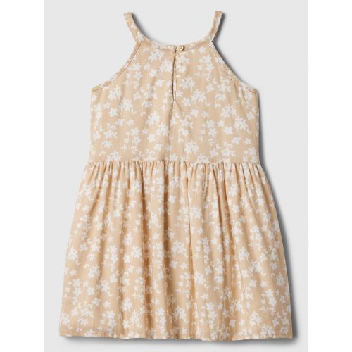 갭 babyGap Print Sleeveless Rosette Dress