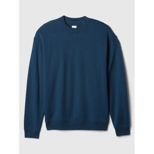 갭 Relaxed Textured Crewneck Sweatshirt
