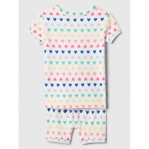 갭 babyGap 100% Organic Cotton Rainbow Heart PJ Set