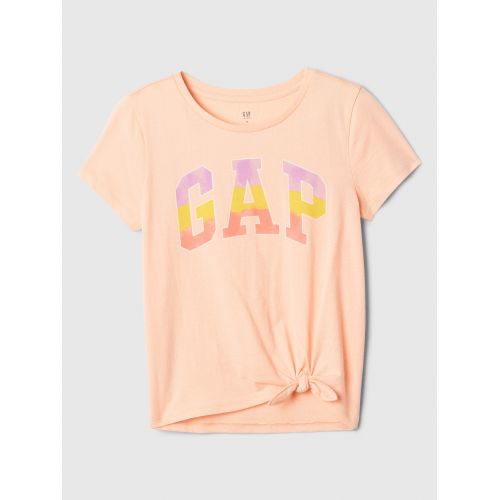 갭 Kids Gap Logo Knot-Tie T-Shirt