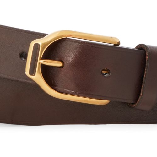 폴로 랄프로렌 Welington Stirrup-Buckle Leather Belt