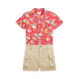 Tropical Camp Shirt & Cargo Short Set