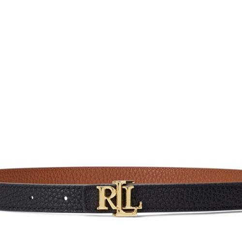 폴로 랄프로렌 Logo Reversible Leather Skinny Belt