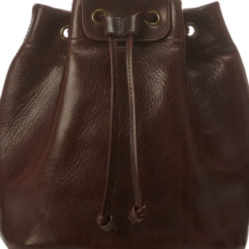 폴로 랄프로렌 Leather Drawstring Top-Handle Bag