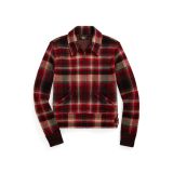 Plaid Wool-Cashmere Sweater Jacket
