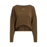 Oversize Stretch-Blend Fleece Pullover
