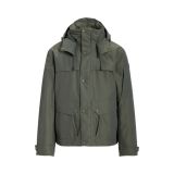 Water-Repellent Faille Hooded Jacket