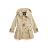 Water-Resistant Hooded Trench Coat