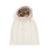 Aran-Knit Wool-Blend Pom-Pom Hat