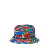Tropical-Print Twill Bucket Hat