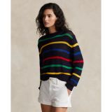 Striped Cotton Rollneck Sweater